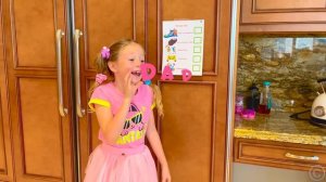 Nastya and dad made a smoothie challenge. Collection for children