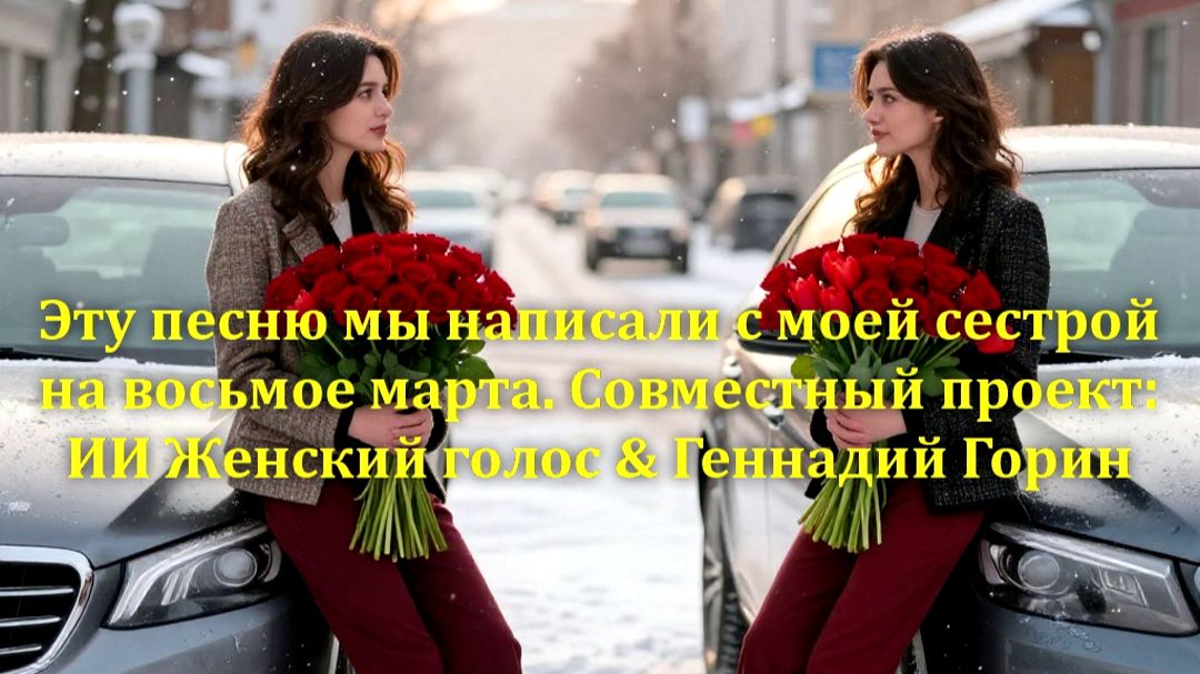Песню мы написали с сестрой на восьмое марта. Совместный проект: ИИ Женский голос & Геннадий Горин
