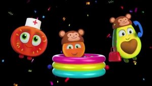 Песенки для детей и малышей .Веселая песня и яркое видео . Фрукты танцуют и поют