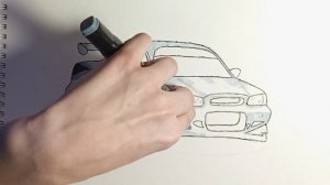 Как нарисовать Nissan Skyline R34  из форсажа? Мастер класс