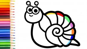 Мультик для детей-Рисование для детей МИЛАЯ УЛИТКА/Как нарисовать МИЛУЮ УЛИТКУ для детей