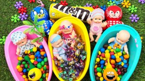 Мультики про куколок для девочек. Ляльки в разноцветных ванночках с Эмендемсом. Мультики для детей