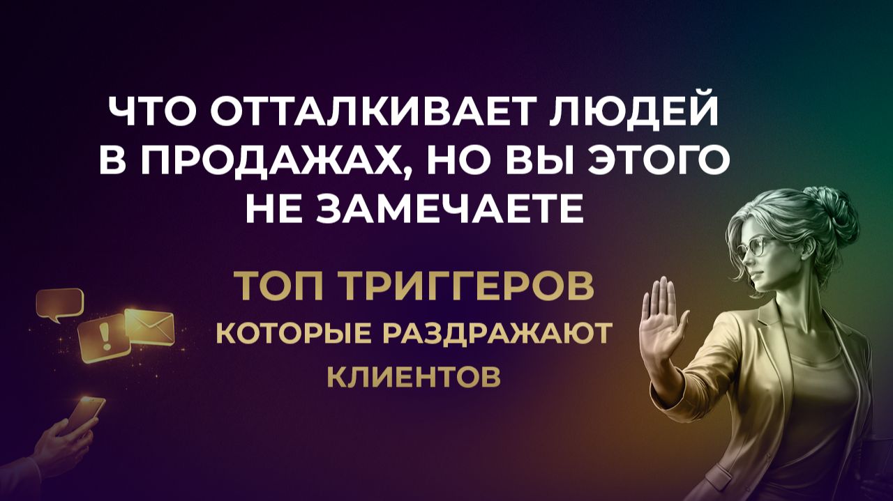 Что отталкивает людей в продажах, но вы этого не замечаете // Топ триггеров, раздражающих клиентов