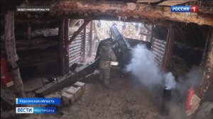Костромские артиллеристы-десантники бьют врага в Херсонской области