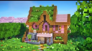 Руководство по Minecraft: стартовый дом «Цветущая вишня» | Легко