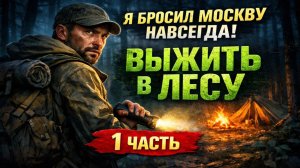 Выжить в лесу: Я БРОСИЛ МОСКВУ НАВСЕГДА!  1 Часть. Постапокалипсис по русски.