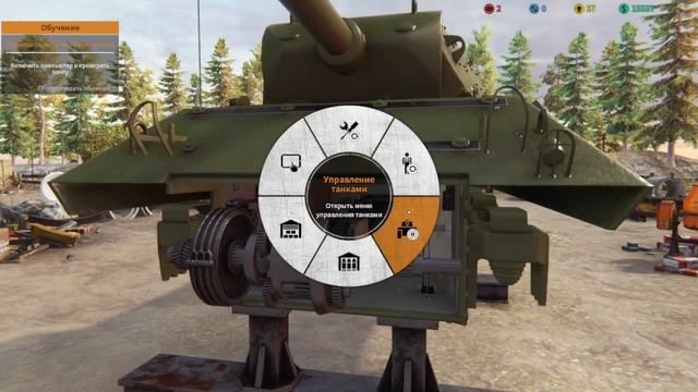 Прохождение TankMechanicSimulator на русском. Покраска танка и начало раскопок.