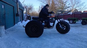 КваТрицикл , дрифт на 35тых колесах.