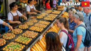 Вьетнамская уличная еда | Самая дешевая уличная еда. Жареный рис с яйцом, пирожное «Облако»