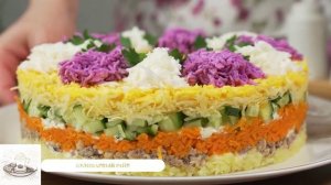 Салаты‑шедевры_украшаем стол к 8 Марта 🌸🌷🥗