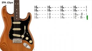 Blues Rock Ballad Guitar Backing Track in Em