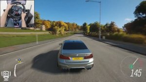 BMW M5 F90: 600 сил 🔥 Заезд в FH4 на Logitech G29 🏁