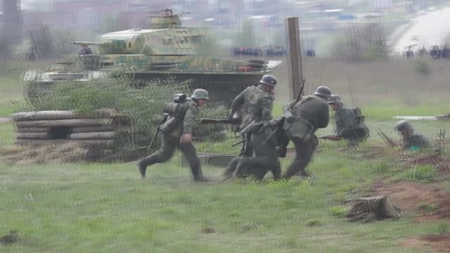 Реконструкция освобождения Донской земли от немецких захватчиков.