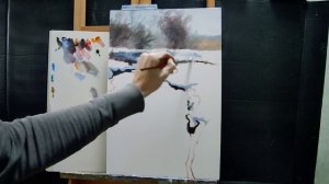 Изумрудная вода в зимнем пейзаже|необычный колорит