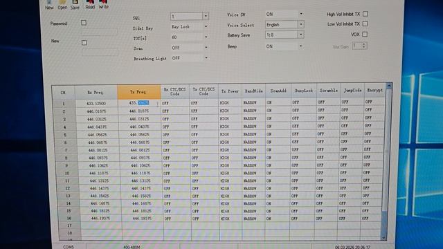 Мини рация Hiroyasu программирование каналов и тест