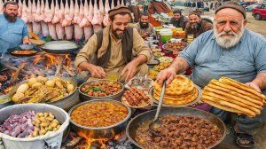 Завтрак в Афганистане. Уличная еда на рынке Марко.