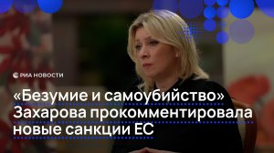 Новые санкции для Брюсселя сейчас — безумие и суицид, заявила Захарова