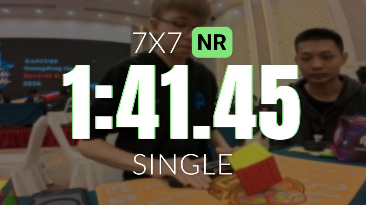 NR [1:41.45] 7x7 Single // Guangdong Revival & Rival 2026
