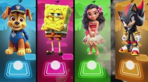 ЩЕНЯЧИЙ ПАТРУЛЬ vs ГУБКА БОБ vs МОАНА vs ТЕНИ — ЗАЖИГАТЕЛЬНЫЙ БАТТЛ под EDM! 🐶