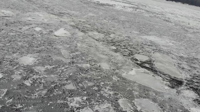 С ветерком зимой по Волге / Самарская переправа в Рождествено / Russia