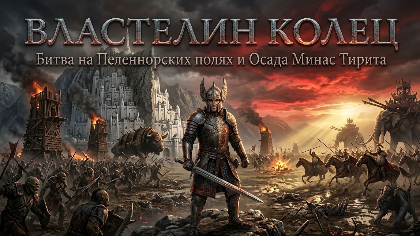 Властелин колец | Битва на Пеленнорских полях и Осада Минас Тирита | Эпический фэнтези фильм