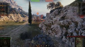 Мир Танков. Полигон. Монастырь. Бой на T110E4 Взял 3 фрага и 3.8К урона.