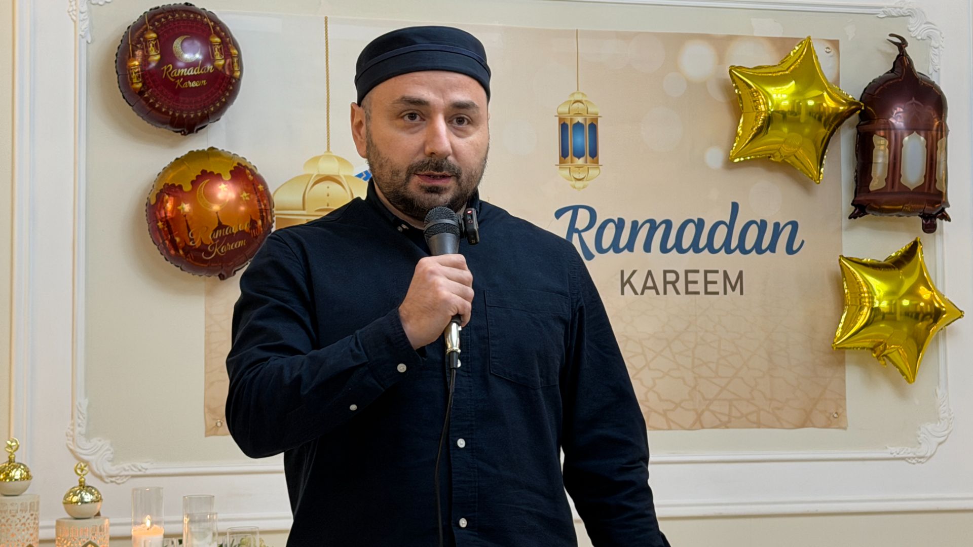 Выступление Ахмеда Джамалутдинова (зам ректора) на ифтаре Курбансервиса