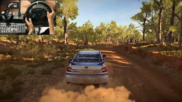 Subaru WRX STI NR4 на гравии 🔥 Dirt 4 на Logitech G29 🏁