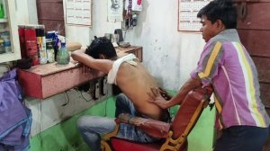 Бенгальский Уличный Парикмахер Интенсивный Массаж Головы и Тела