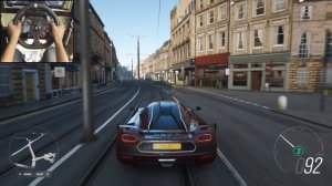 Koenigsegg Agera RS: 1360 сил 🔥 Заезд в FH4 на Logitech G29 🏁