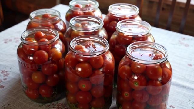ПОМИДОРЫ МАРИНОВАННЫЕ С УКСУСОМ НА ЗИМУ
