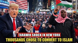 AMERICA SHOCKED, Mass Tarawih Prayer in New York Leads to Mass Conversion to  → 👤 #Islamic_Vibes_