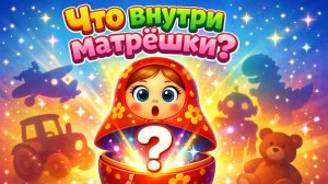 Весёлая матрешка!Что внутри матрёшки?Развивающий мультик с машинами для малышей, девочек и мальчиков