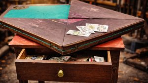 Реставрация старого деревянного игрового стола