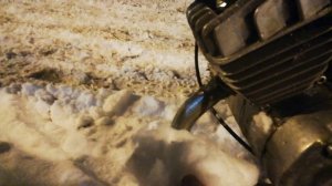 Зимний стант и дрифт на мопед _Карпаты 2 _ топ 1 я глухой