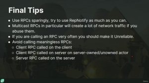 18. Wrap Up - Multiplayer Fundamentals