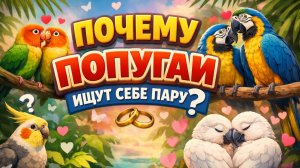 ПОЧЕМУ ПОПУГАИ ИЩУТ СЕБЕ ПАРУ?