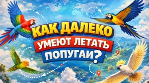 КАК ДАЛЕКО УМЕЮТ ЛЕТАТЬ ПОПУГАИ?