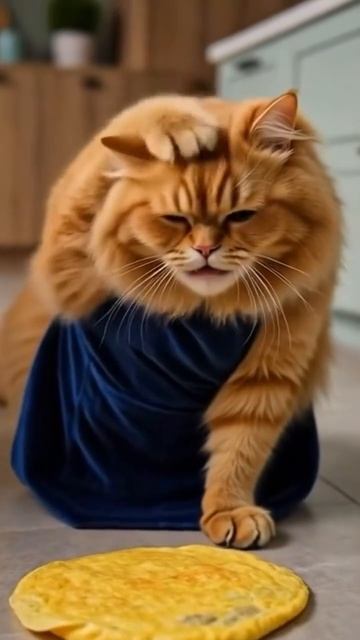 Котик ии у плиты