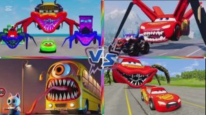 МАШИНЫ МОНСТРЫ VS МАШИНЫ ПАУКИ! 😱 Танцы на плитках под COFFIN DANCE 🔥 Tiles Hop Challenge