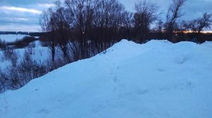 Вечерний закат 7 марта на реке!