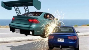 BeamNG Drive - Аварии на высокой скорости