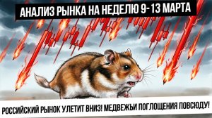 Анализ рынка на неделю 9-13 марта. Рынок РФ готов к сильному падению! Мощные сигналы коррекции!