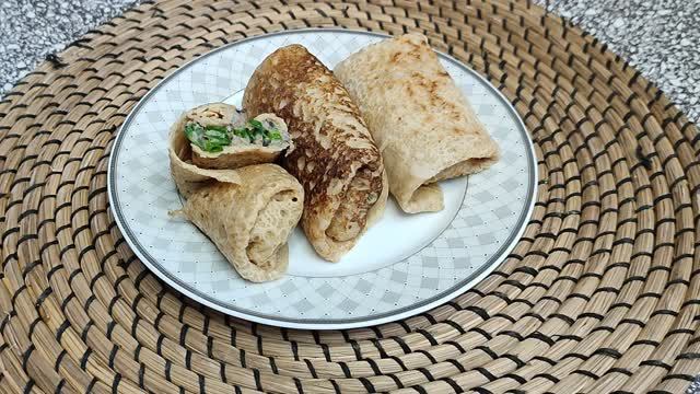 Постные блины из зелёной гречки