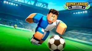 Играем в футбол в Roblox.