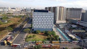 Манила, Филиппины, 17 февраля 2026 г. Вид из окна отеля.