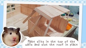 Домик из палочек для мороженого ☆HAMSTER DIY☆