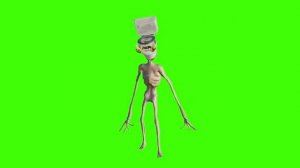 Унитазоголовый на зелёном фоне, кто хочет можете использовать