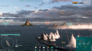 Мир кораблей (World Of WarShips).Линкор Корнилов+линкор Gascogne