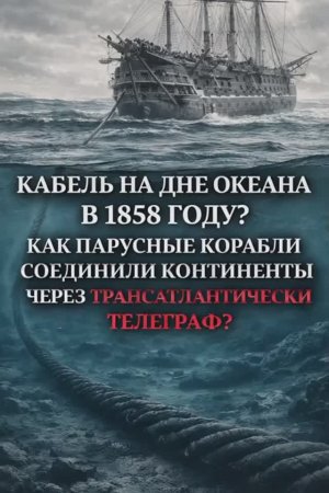 Кабель на дне океана в 1858 году ? Часть 1